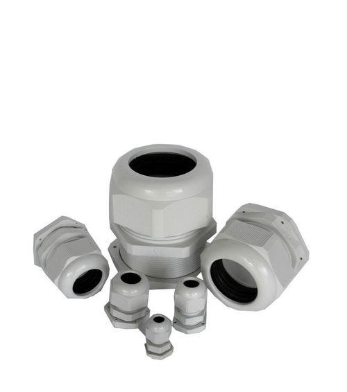 Kit Prensa Cabo Cinza Rosca Polegada BSP 3/4"