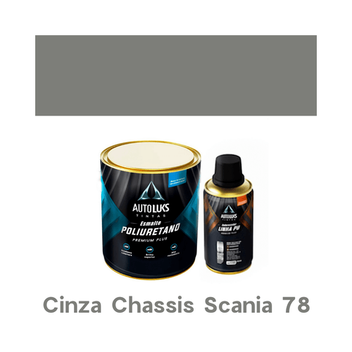Tinta Automotiva Pu Cinza Chassis Scania 78 0,8l