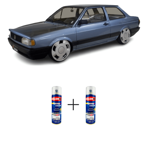 Spray Automotivo Azul Boreal B622 Honda + Verniz Spray 300ml