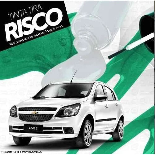 Tinta Tira Risco Chevrolet Agile Branco Simila Tmc