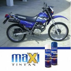 Spray Automotivo Azul XLR Honda Motos + Verniz Spray 300ml