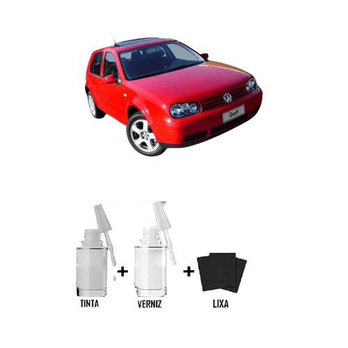 Tira Risco - Volkswagen Vermelho Tornado + Verniz 15ml