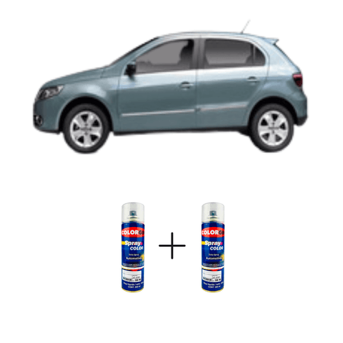 Spray Automotivo Cinza Vulcan + Spray Verniz 300ml