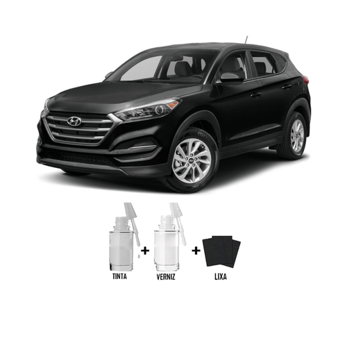 Tira Risco - Hyundai Black Noir NKA + Verniz 15ml