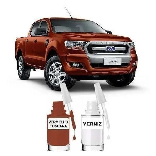 Tinta Tira Risco Automotivo Ford Ranger Vermelho Toscana