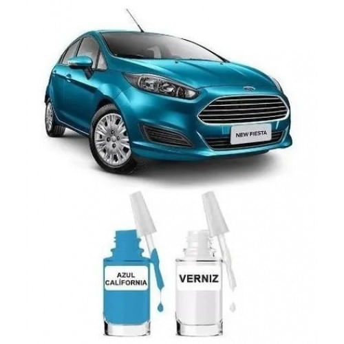 Tinta Tira Risco Automotivo Ford New Fiesta Azul California