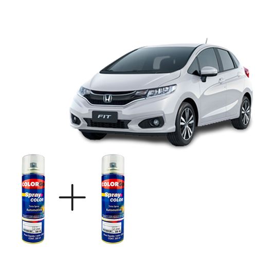Spray Automotivo Branco Taffeta + Spray Verniz 300ml