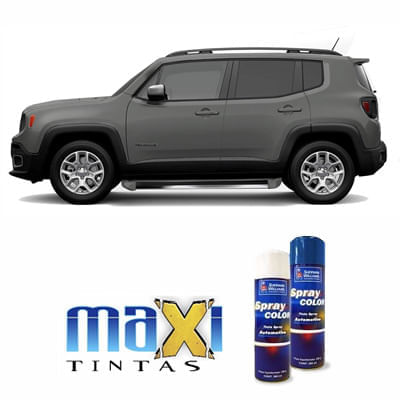 Spray Automotivo Cinza Antique Jeep + Verniz Spray 300ml