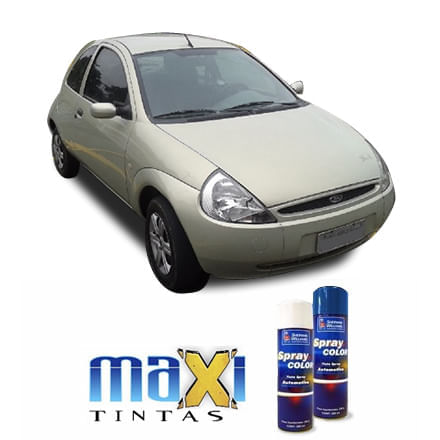 Spray Automotivo Prata Angra Ford + Verniz Spray 300ml