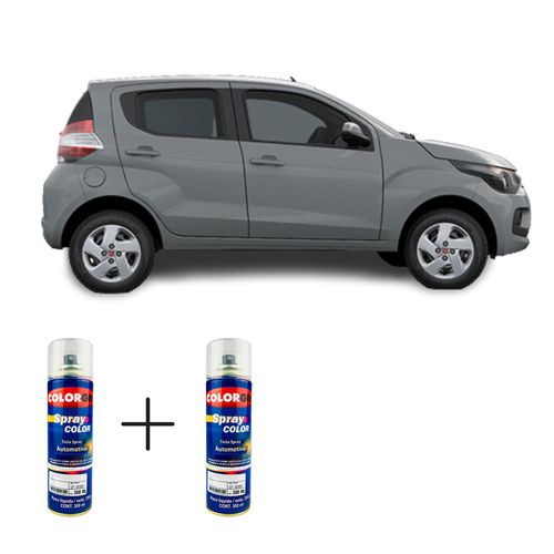 Spray Automotivo Cinza Scandium + Spray Verniz 300ml