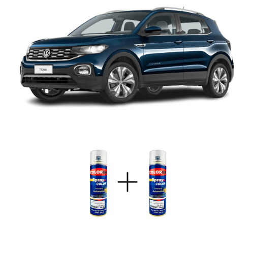 Spray Automotivo Azul Norway VW + Verniz Spray 300ml