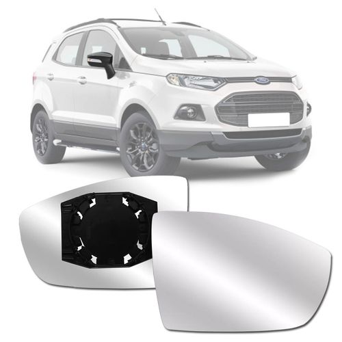 LENTE ESPELHO DO RETROVISOR ECOSPORT 2013 A 2018 LADO DIREITO BLAWER