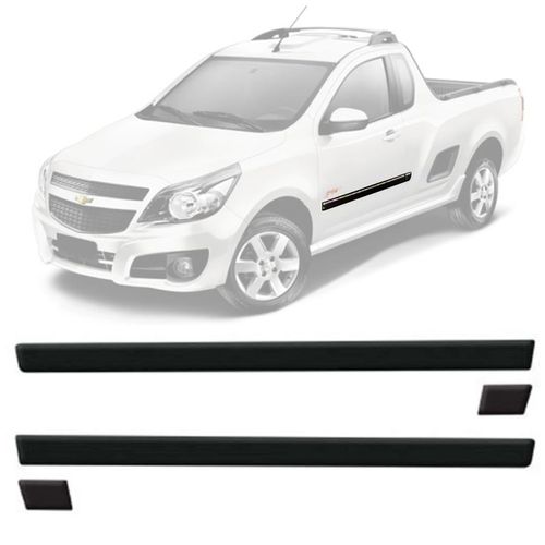 FRISO DA PORTA E LATERAL TRASEIRA MONTANA 2011 A 2016 PRETO TEXTURIZADO SANFIL