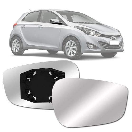 LENTE ESPELHO DO RETROVISOR ELANTRA 2011 A 2014 HB20 2012 A 2019 LADO DIREITO BLAWER