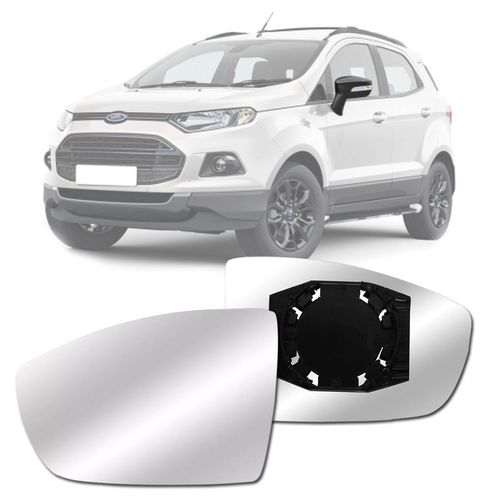 LENTE ESPELHO DO RETROVISOR ECOSPORT 2013 A 2018 LADO ESQUERDO BLAWER