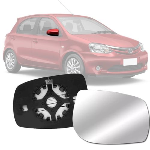 LENTE ESPELHO RETROVISOR ETIOS 2012 A 2014 LADO DIREITO BLAWER