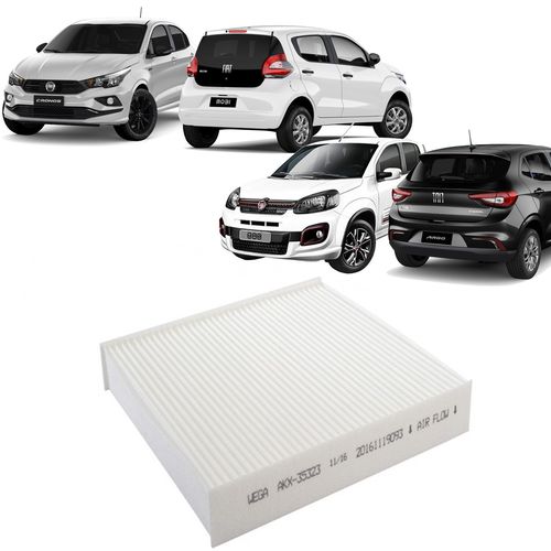 FILTRO DO AR DA CABINE ARGO CRONOS 1.0 1.8 2017 A 2022 FIORINO 1.4 2013 A 2022 GRAND SIENA 2012 A 2016 MOBI 2019 A 20...