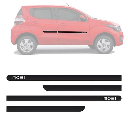 FRISO DAS PORTAS MOBI 2016 A 2020 PRETO COM NOME GRAVADO SANFIL