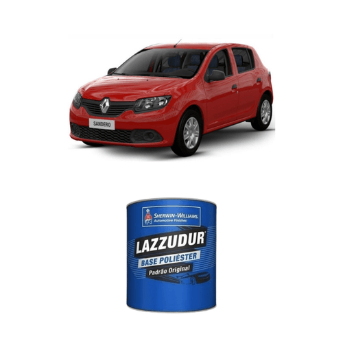 Tinta Poliester Vermelho Vivo Lisa Renault 727 0,9L