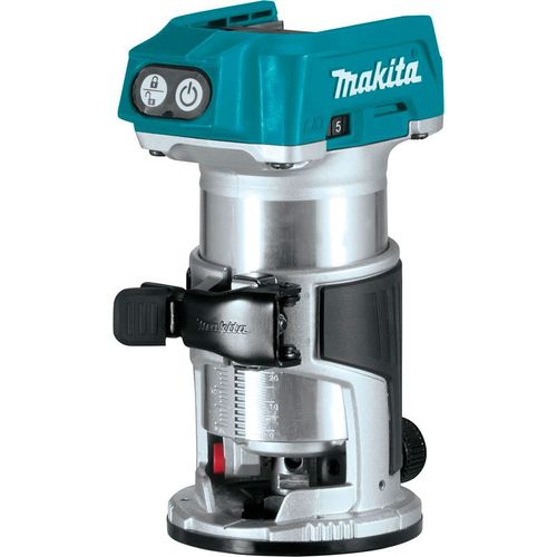 Tupia Profissional 6 e 8mm com Bateria 18V 5Ah Li-Ion sem Carregador - Makita -DRT50ZP