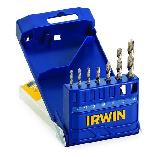 Jogo de Broca Aço Rápido 2,0-6,0 mm Com 7 Pçs IRWIN