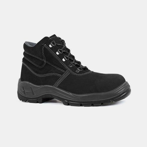 Bota de Camurça Bico Plástico N37 Preto CA42032 Bracol