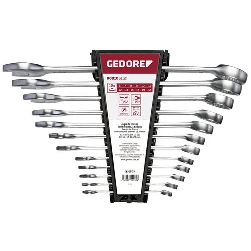 Chave Combinada Jogo Com 15 Peças 06-32mm GEDORE RED