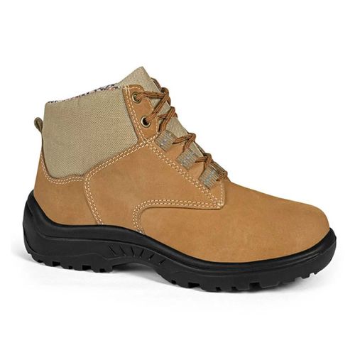 Bota de Camurça Bico Plástico N37 Mel CA40872 Bracol