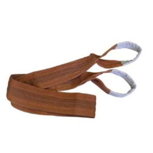 Cinta Poliester Sling 6 Ton 4m Reforço Marrom Carbografite