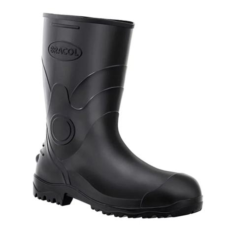 Bota de PVC 16cm com Forro N40 Preto Bracol