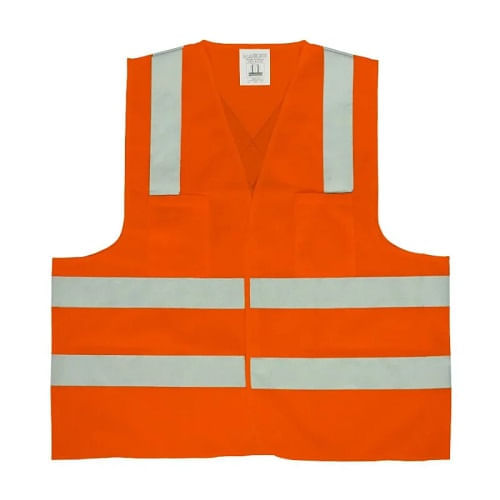 Colete Refletivo Tipo Jaqueta Cg 04-2b Laranja Carbografite
