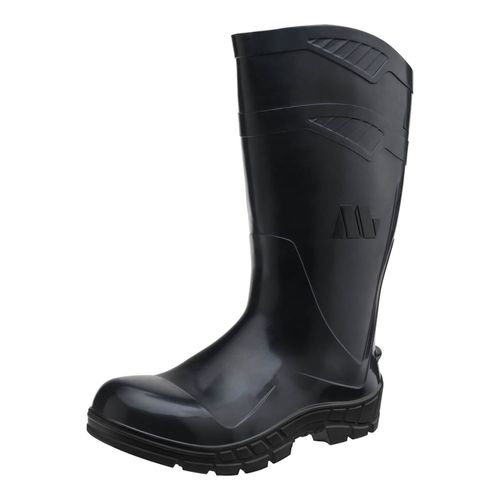Bota de PVC Bico Aço 32cm com Forro N37 Preto CA40793 Marluvas