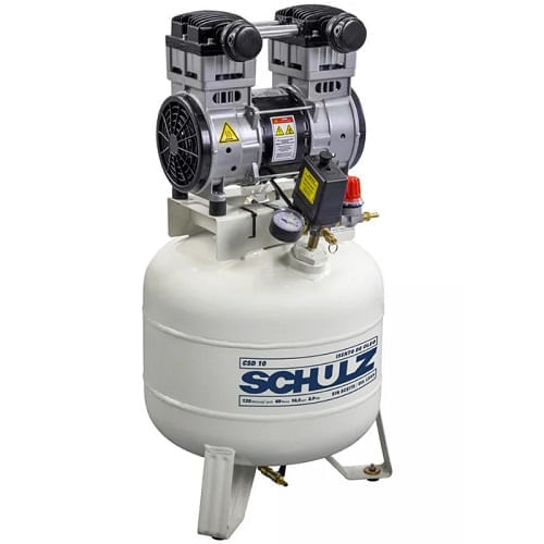 Compressor Ar Motocompressor Odontológico CSD 10/40 2HP Monofásico SCHULZ