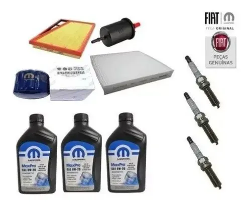 Kit Revisão 40000 Km Argo 1.0 3cc 2022 Original