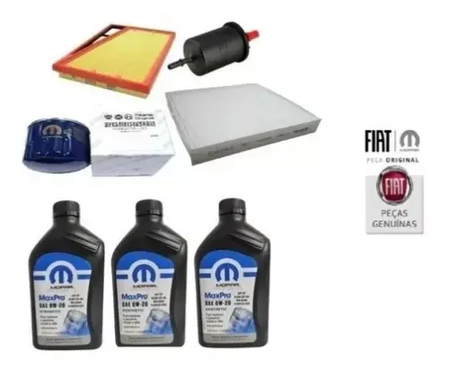 Kit Revisão Troca De Óleo Fiat Argo Mobi Original