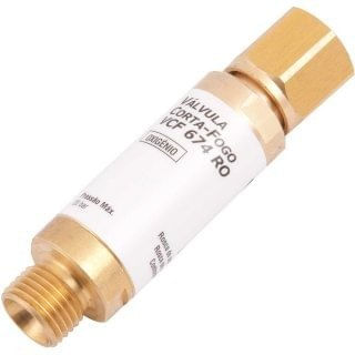 Válvula Corta Fogo Oxigênio para Regulador VCF 674 RO - Vonder