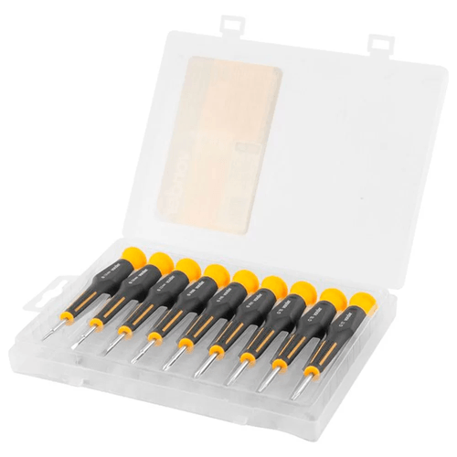 Jogo de Chave de Precisão Fenda e Phillips com 9 Peças