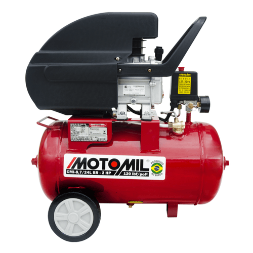 Compressor de Ar 8.7 Pés 24L 2HP 120LBS Monofásico