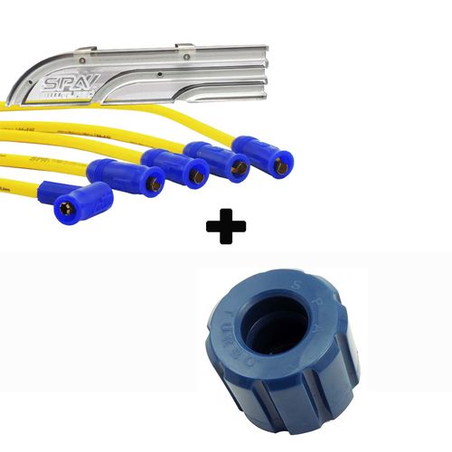 Organizador de cabos de vela (régua acrílica) + Coxim frontal + Cabo de vela de silicone 10.4mm SPA para VW AP SEM pino