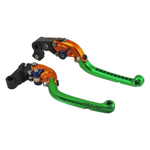 01 PAR MANETES MARCA TITAX Mod. SF Folding - Colorido R21 x L17