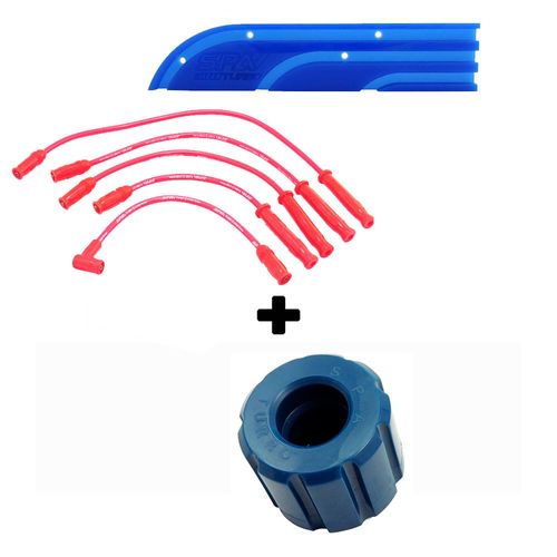 Organizador de cabos de vela (régua acrílica) + Coxim Frontal + Cabo de vela de silicone 10.4mm SPA para VW AP COM pino