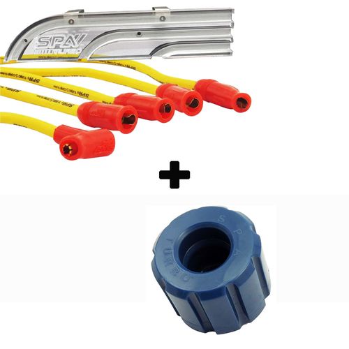 Organizador de cabos de vela (régua acrílica) + Coxim frontal + Cabo de vela de silicone 10.4mm SPA para VW AP SEM pino