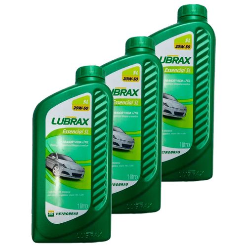Kit 3 Óleo Mineral 20W50 Essencial  SL Lubrax Copy