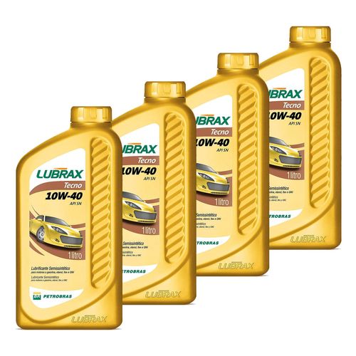 Kit 4 Óleo 10W40 Semissintético Lubrax 1L