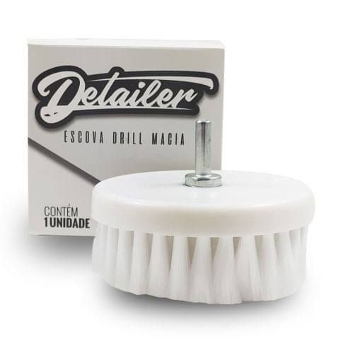 Escova para Politriz/Furadeira para Limpeza de Estofados Macia Detailer