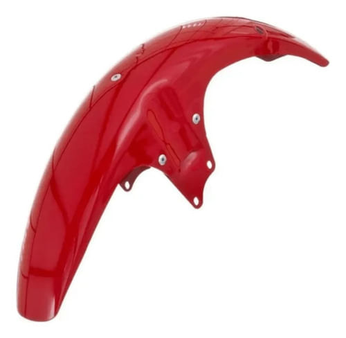 Paralama Dianteiro Com Suporte Cg 1986 Vermelho - Sportive