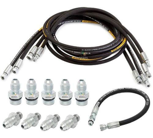 Kit Mangueira Prensada Suspensão Ar Alta  Corsa Novo 2008