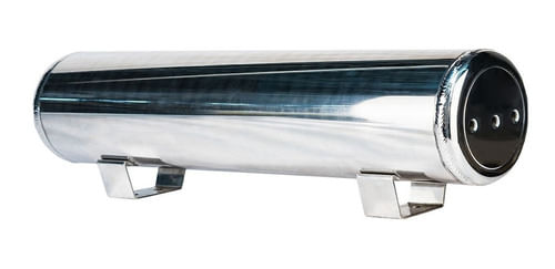 Cilindro Aluminio Polido Pé Fixação Suspensao A Ar 6 Saidas