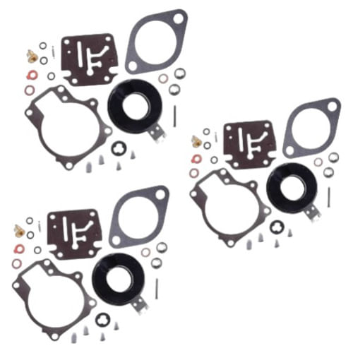 Kit 3x Reparo Carburador Motor Johnson Evinrude 70hp 3 Cil