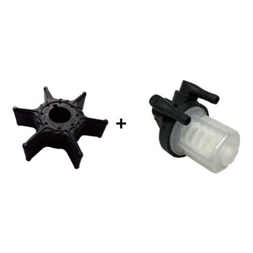 Kit Filtro De Gasolina + Rotor Yamaha 15 Hp 2002 Em Diante